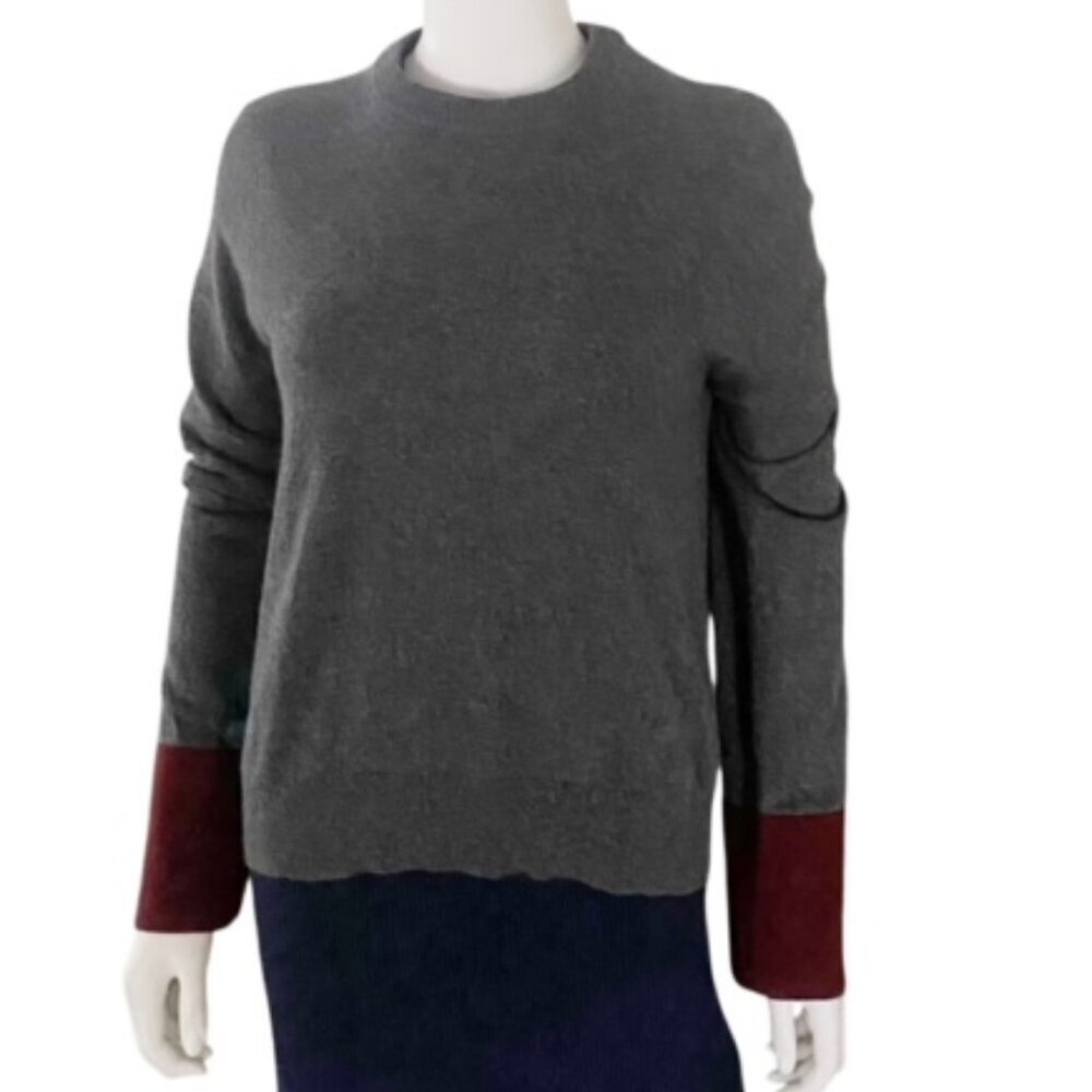Theory Slouchy Crew Wool Blend Charmant Sweater Small